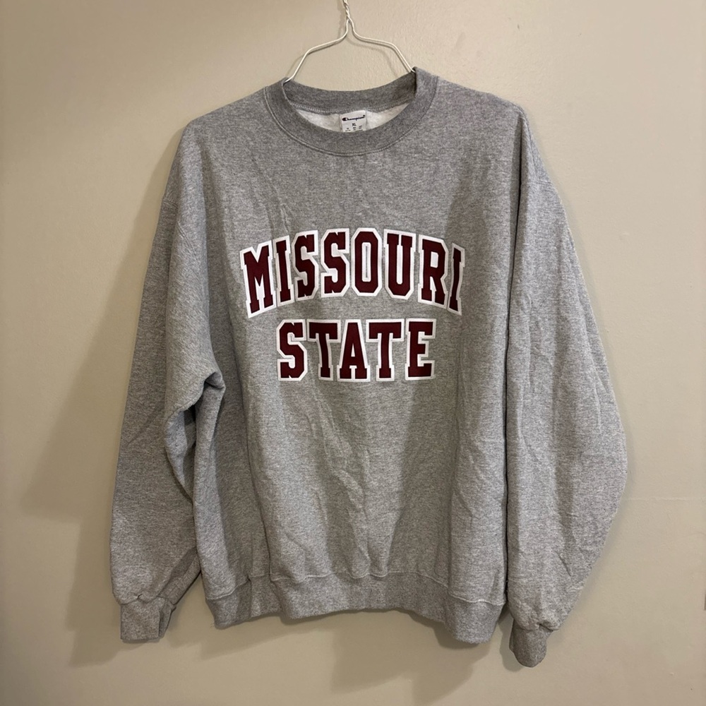 Vintage Missouri State Champion Sweatshirt Sz XL Gray